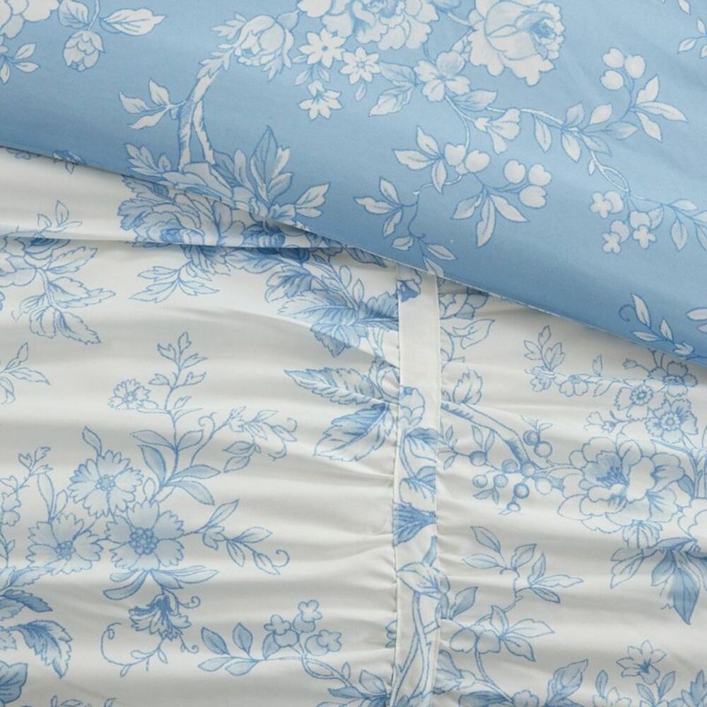Armoire Collection -  Full/Queen Toile Floral Comfort Blue - Picture 4 of 4